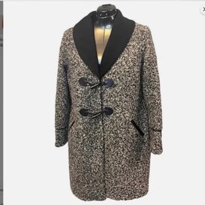 Michael Tyler Boucle Coat with Toggle Closure and Soft Fleece Lining Size XL